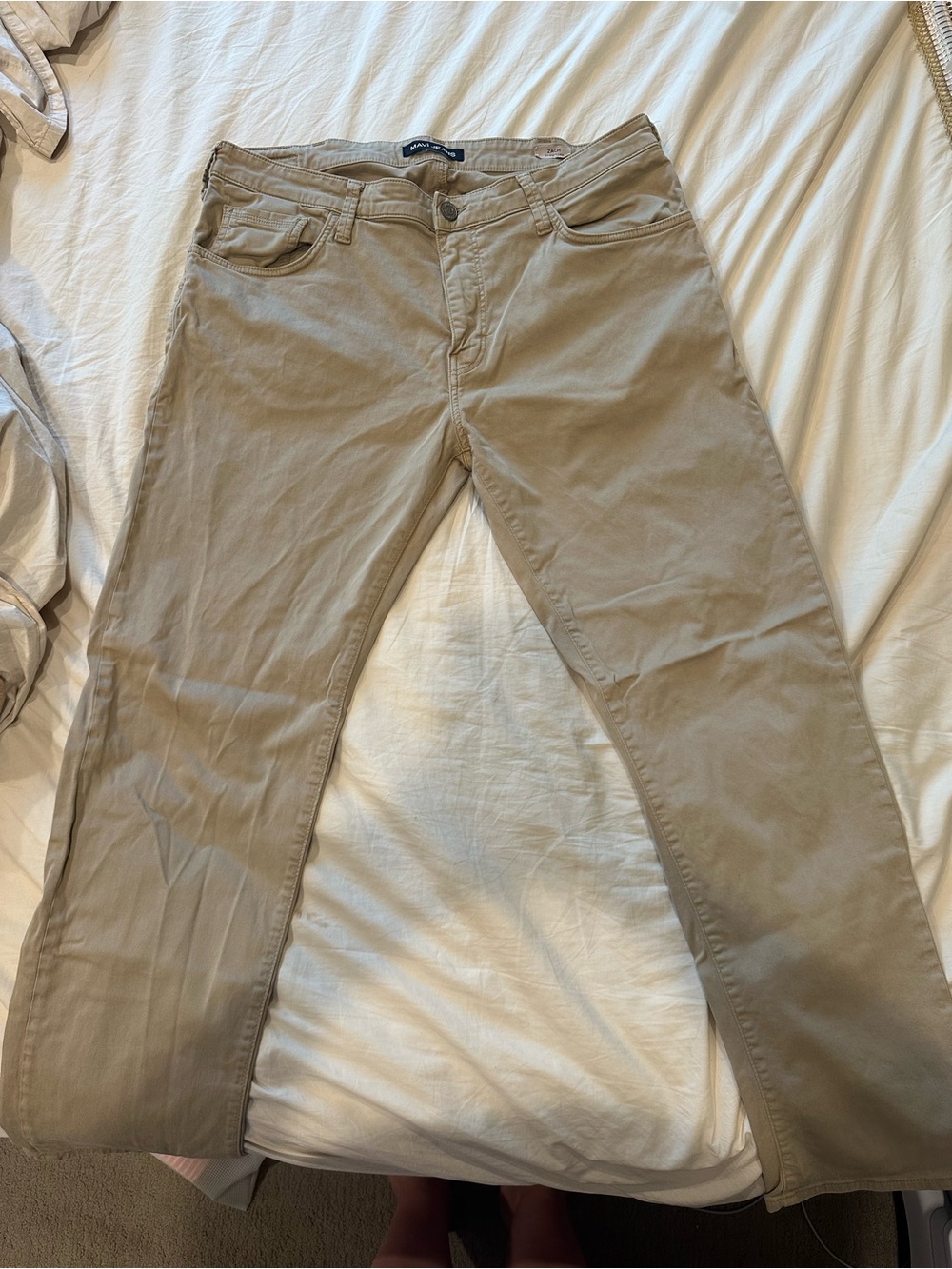 Mavi Men's Straight Khaki Jeans - Beige